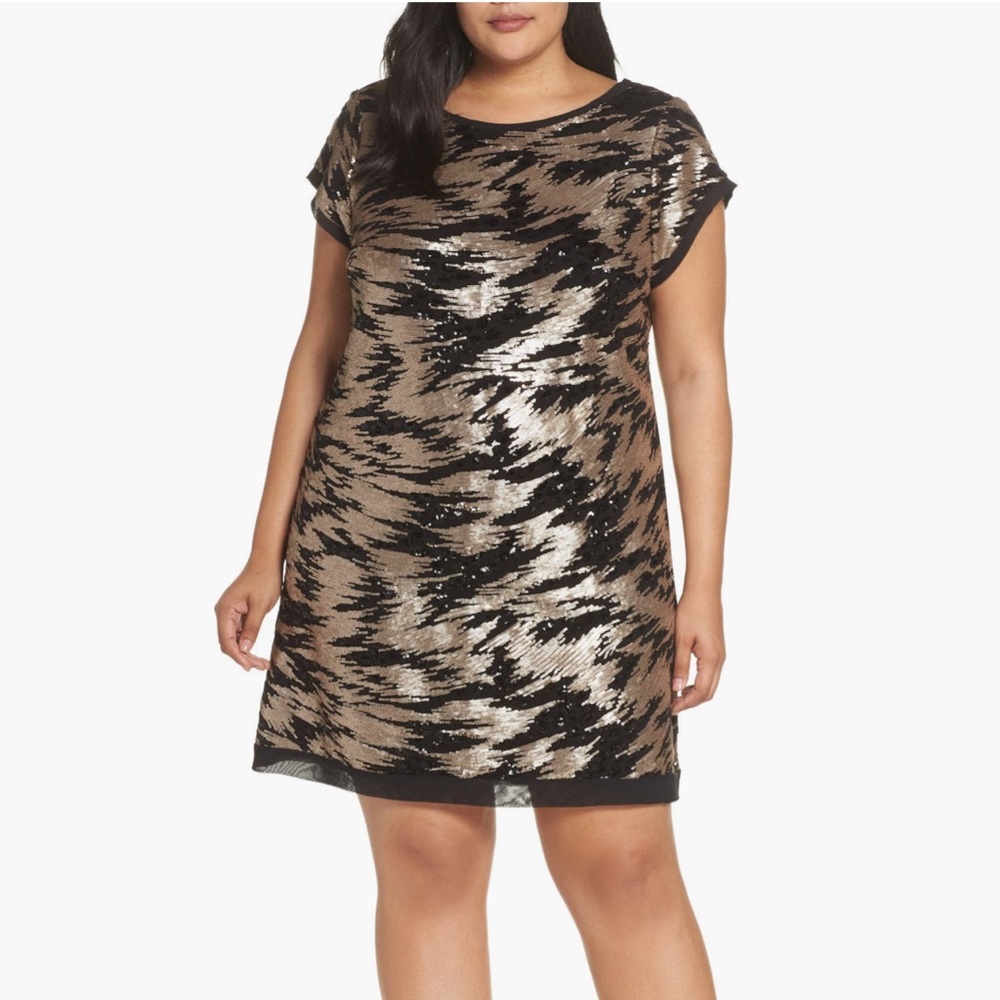 Eliza J Sequin Sheath Dress